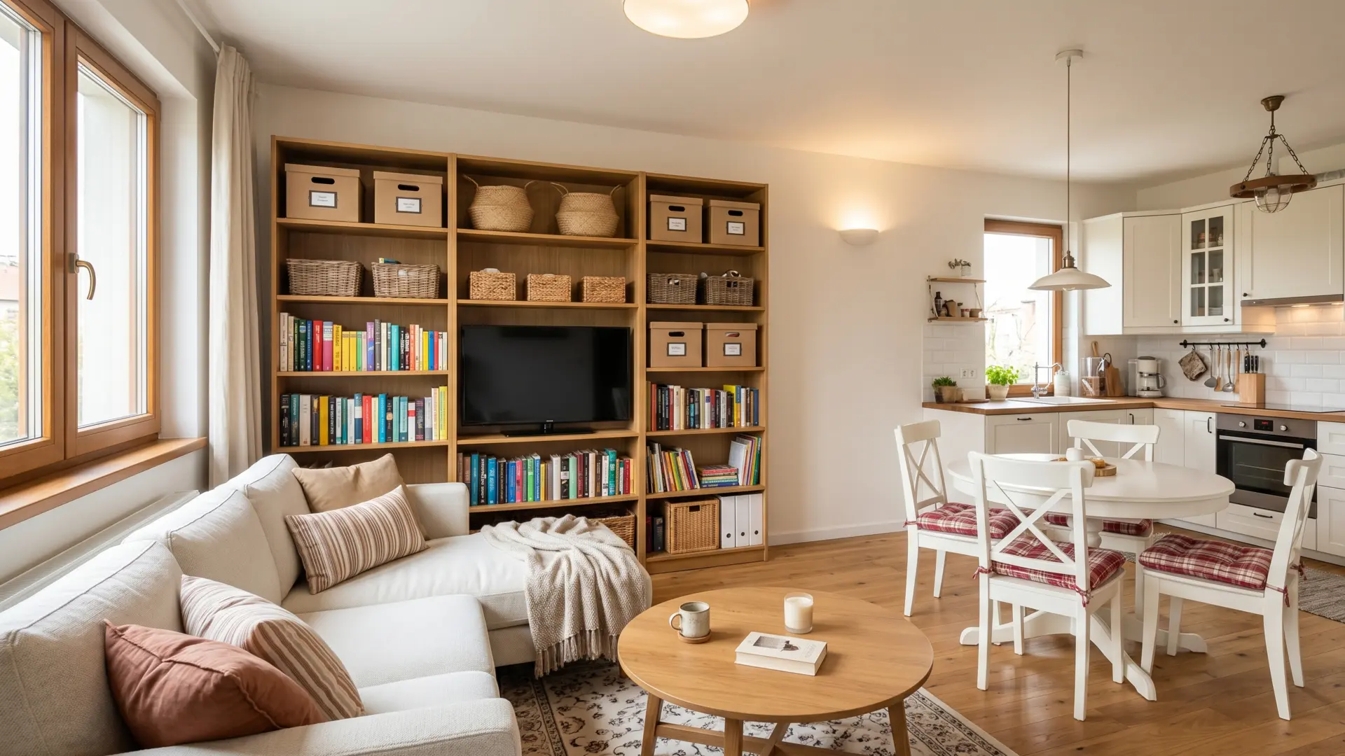Açık mutfak salon dekorasyonunda renk uyumu, yemek masası yerleşimi, aydınlatma ve depolama nasıl planlanmalı? Kullanışlı ve ferah ev önerileri.